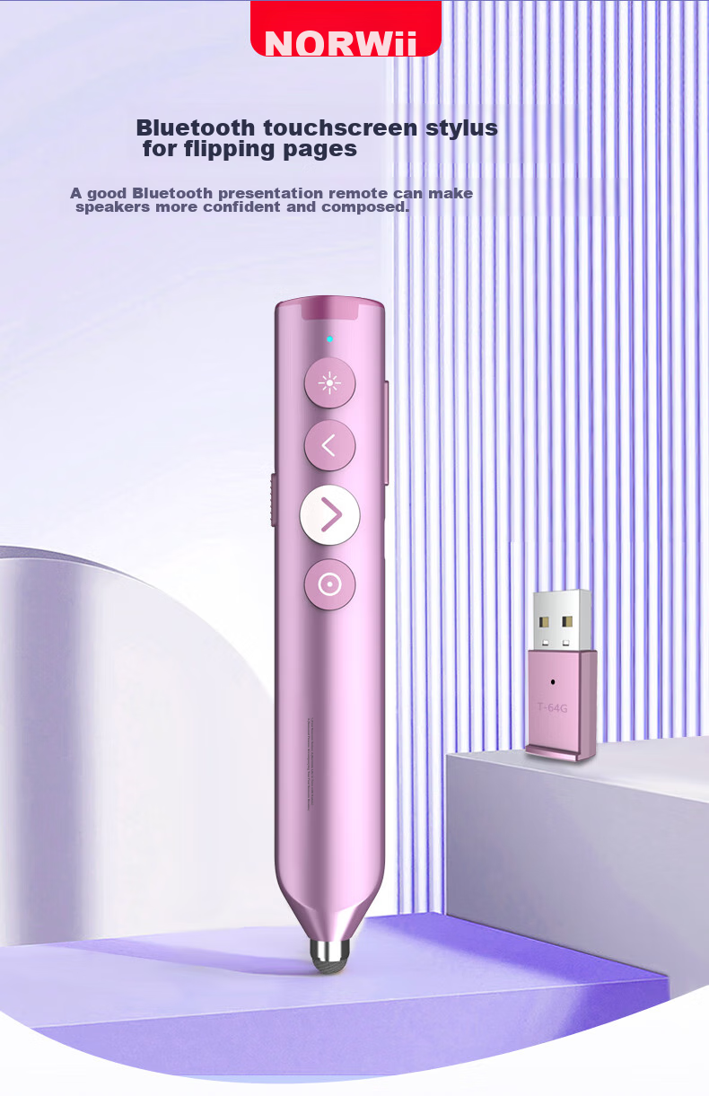 NORWII N10s Pro Laser Page-Turning Pen, Purple, Touchscreen Writing, Teacher's PPT Bluetooth Page-Turning Pen Remote Control, Seewo LED Screen All-In Machine with 64GB Storage 1