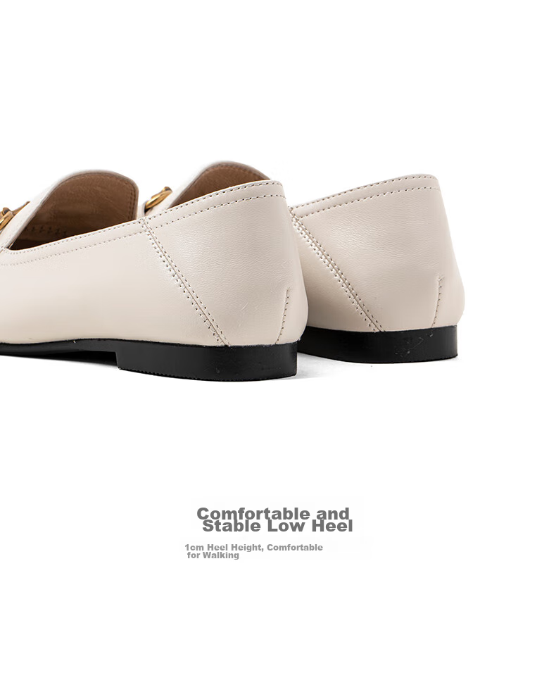 COMELY Genuine Leather Loafers for Women, New Spring/summer Style, Sheepskin Flat Slip-On Shoes, Comfortable Versatile Small Leather Shoes, Camel Color, Size 33 9