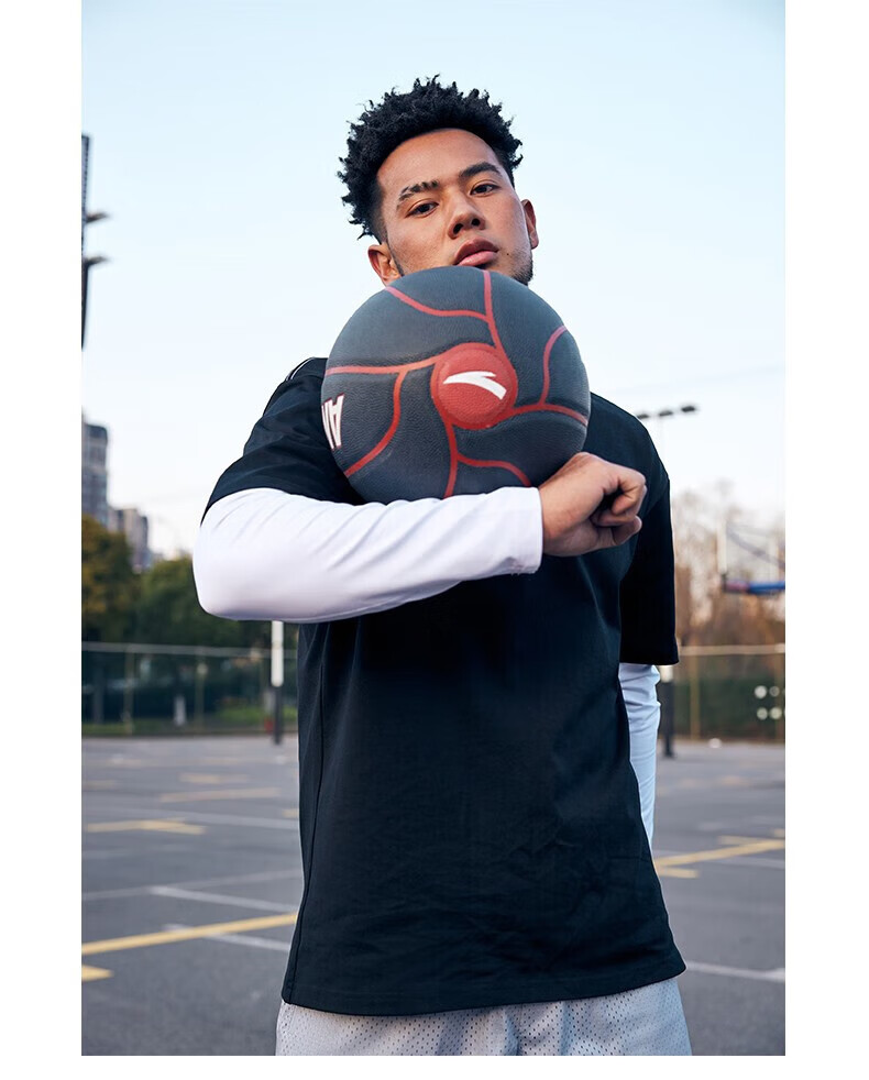 ANTA Basketball Size 7 Adult Competition Ball, Non-Slip, Wear-Resistant, Suitable for Cement Courts, Indoor And Outdoor Use, Professional Youth Basketball 15