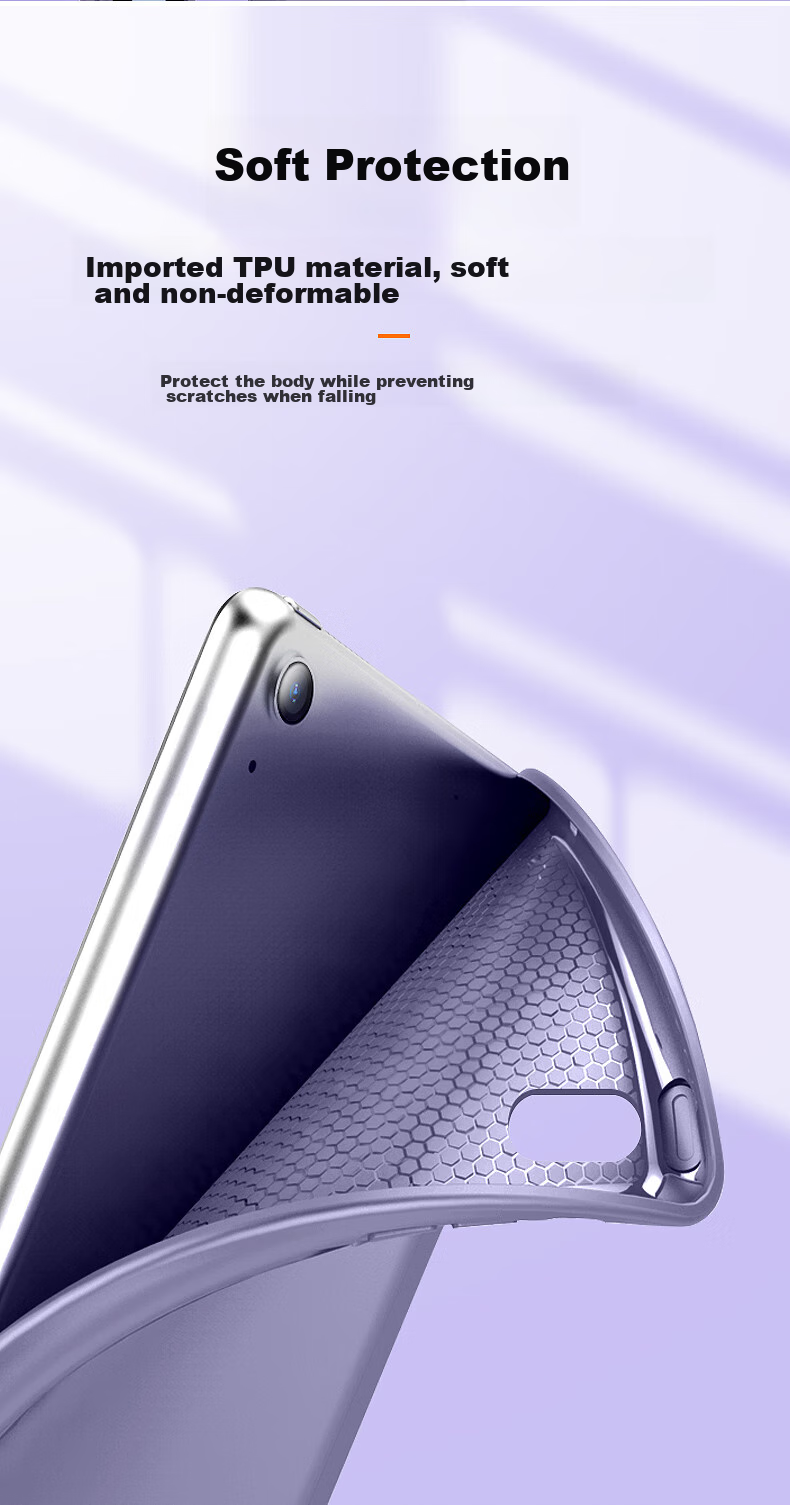 RBP Compatible with 2026 New IPad Air 8 Case, M4 Chip 11-Inch Air 7 64 Tablet Protective Cover, Full Liquid Silicone Shockproof Soft Case - Lavender 11