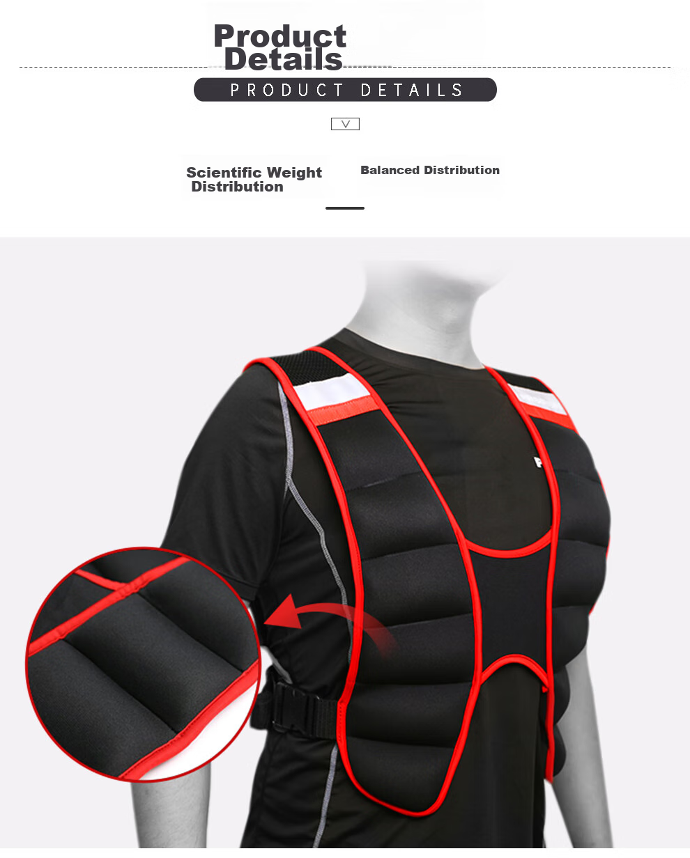 PROIRON Puli'ai Weighted Vest Waist Belt with Hidden Sandbags for Running, Sports Equipment, Black And Red, 5KG 4