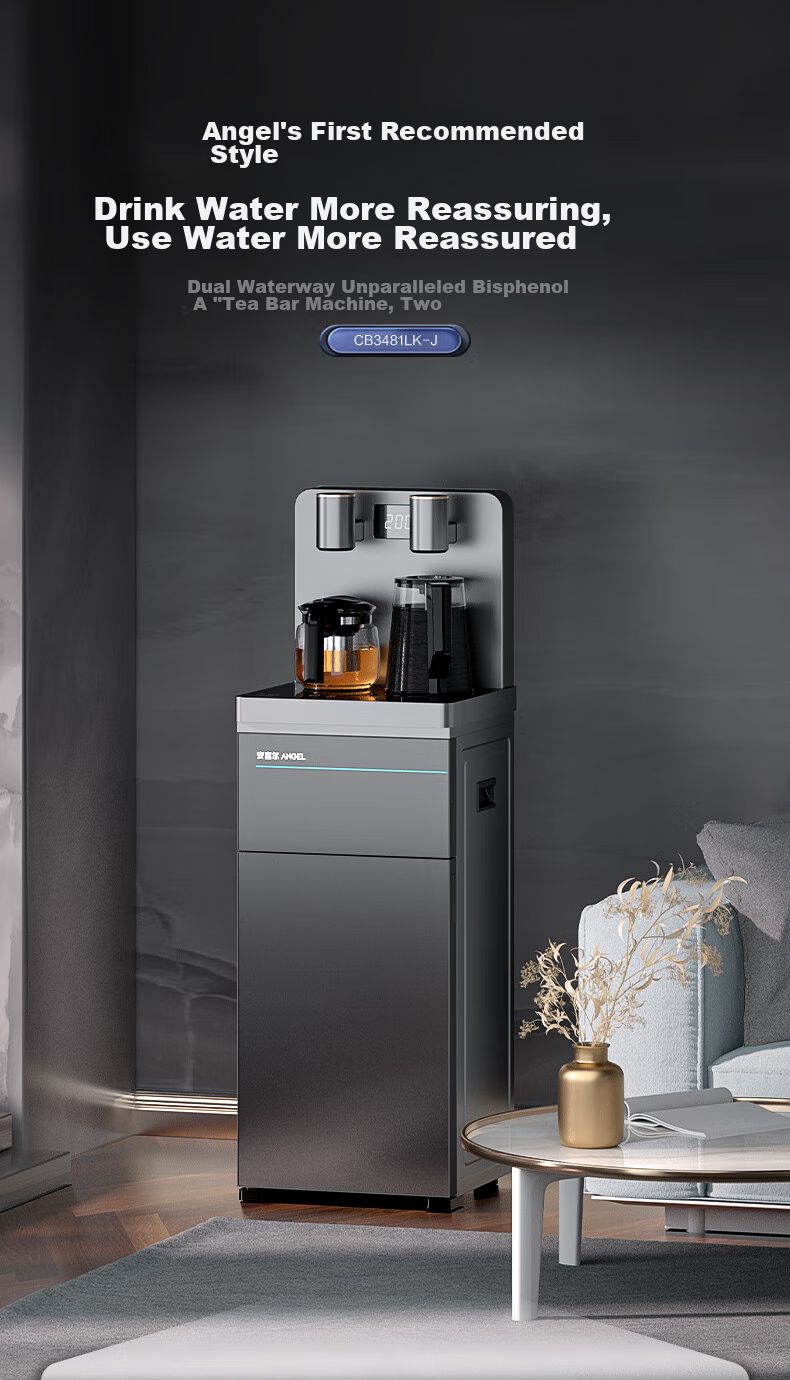 Anjier Tea Bar Machine for Home Use, High-End Living Room Water Dispenser And Boiler, All-In Cooling And Heating System, Bottom-Loading Automatic Constant Temperature Bottled Water Direct Drinking Machine 3481 2