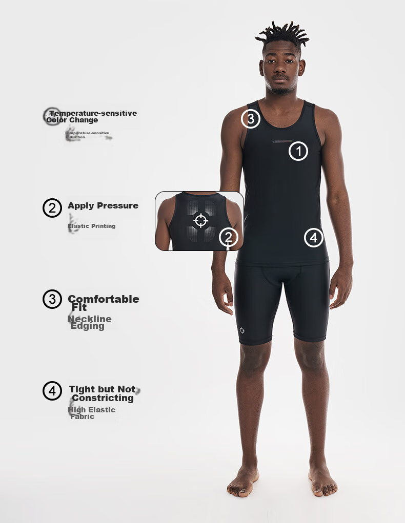 RIGORER Fitness Tank Top, Sports Vest, Running Training Quick-Dry Clothing, New Summer Style Round Neck Sleeveless T-Shirt 4
