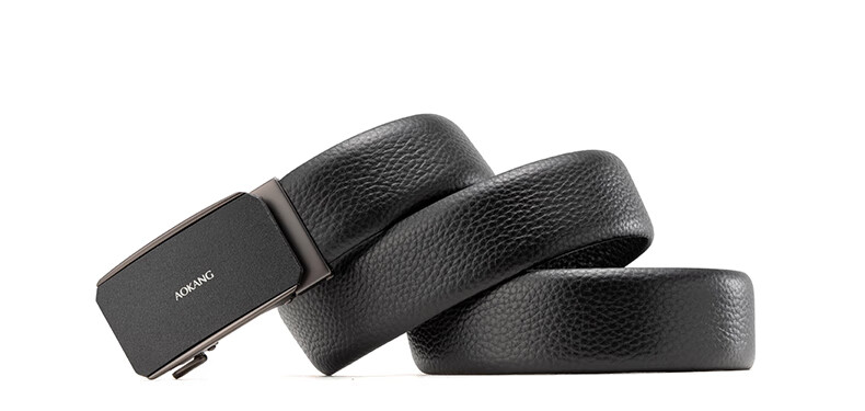 Aokang Men's Automatic Buckle Belt, Top-Grain Leather Waistband Gift Box, Birthday Present for Husband 10