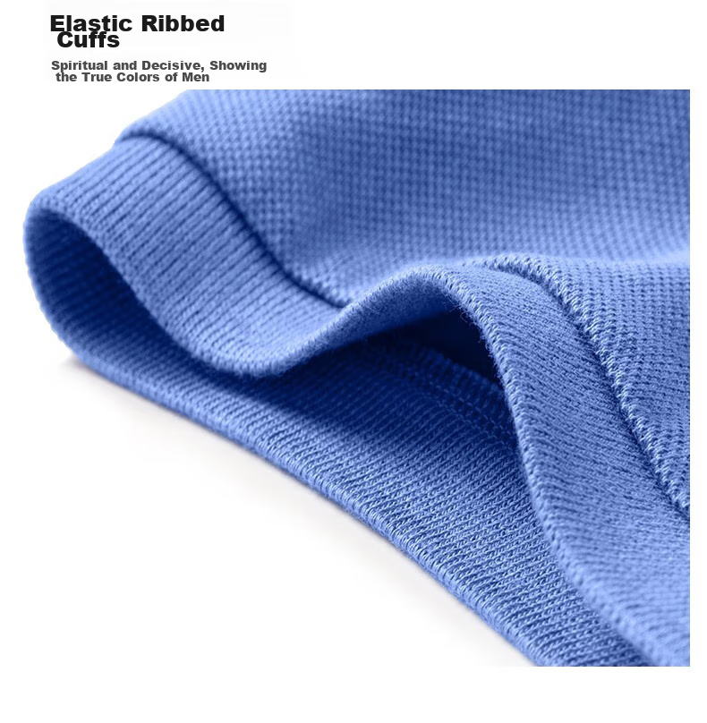 Mr. Bu Tong Dawei Celebrity-Inspired American Casual Polo Shirt for Men, Spring And Summer Pure Cotton Short Sleeve, Sky Blue, L/175 23
