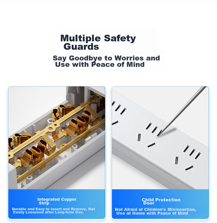 BULL Lightning Protection PDU Desktop Overload And Overpower Protection Under-Desk Gaming Cabinet Socket/power Strip/extension Cord/surge Protector, 8 Outlets with Master Switch, 3-Meter Specification GNE-P108ET 17