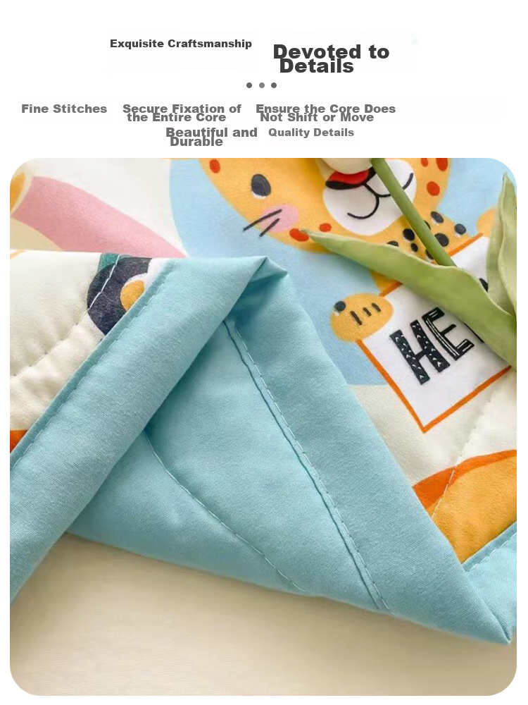 9I9 Baby Quilt, Air Conditioning Blanket, Summer Cool Quilt, Thin Spring Quilt, Kindergarten Nap Children's Comforter, Washable Cotton A63 Pink 7