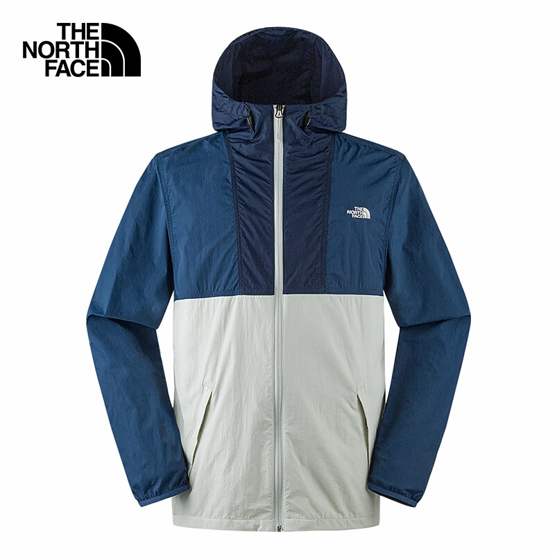 The North Face Men's Outdoor Windproof Jacket 8BA5 Sun Protection Clothing Deep Blue/96P XL