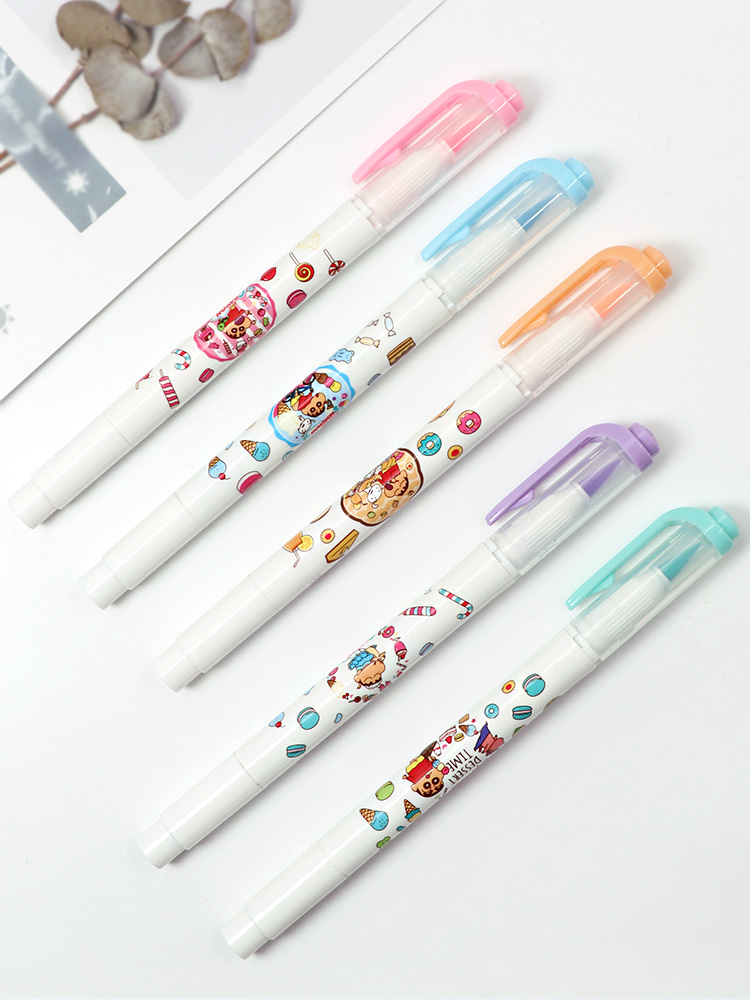 ZEBRA Crayon Shin-Chan Limited Edition Dual-Tip Highlighter, Rainbow Color Planner Pen, Student Emphasis Marking Pen, WFT8-CS Gentle Purple 4