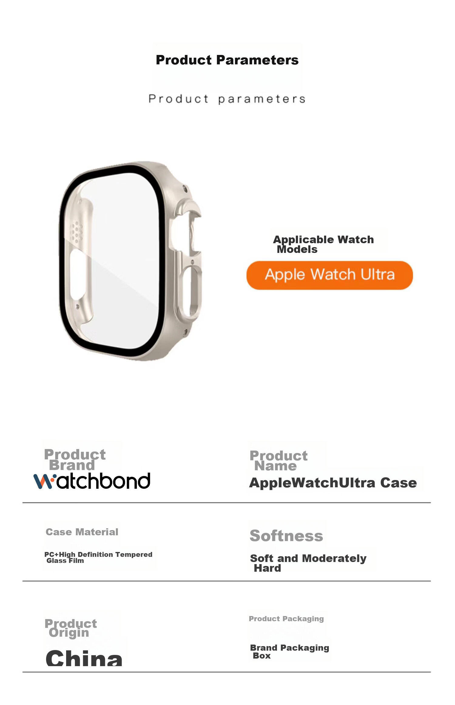 Watchbond Compatible with IWatch Ultra 4 Protective Case Apple Watch Ultra 2 Full Coverage Protective Case, Apple Watch Ultra 3 Integrated Case And Screen Protector, 49mm Shockproof Scratch-Resistant Protectio 9