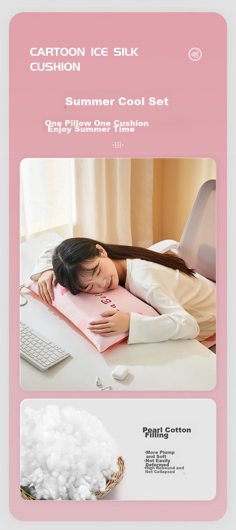 Fanyejia Cushion, Breathable Seat Pad for Student Dormitory And Office, Long-Sitting Aid, Computer Chair Butt Pad, Car Seat Cushion, Suitable for All Seasons 6