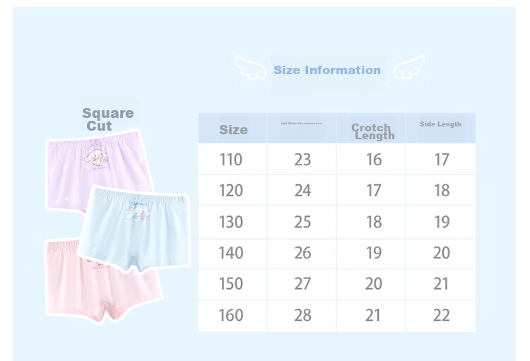 Hello Kitty Girls' Cotton Underwear, Children's Boxer Briefs, Spring And Summer Baby Boy Shorts, Breathable Thin Panties, 231005 Boxer Briefs, Size 170 4