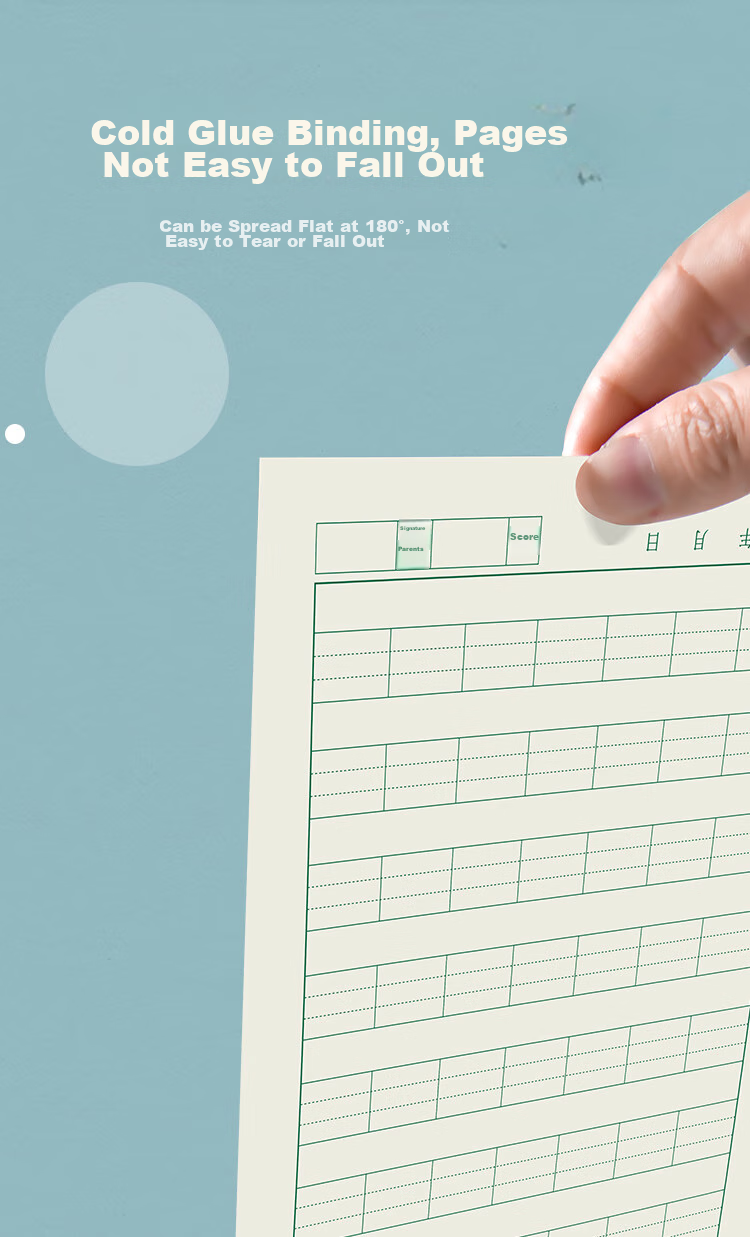 Duoliboshi, 10 Books, 32k22 Pages, Character Writing Book with 8 Grids And 6 Rows, Pinyin And Tian-Character Grids, Elementary School First And Second Grade Character Book, Chinese Language Copybook, Hebei Designated Vertical Flip Homework Book 12