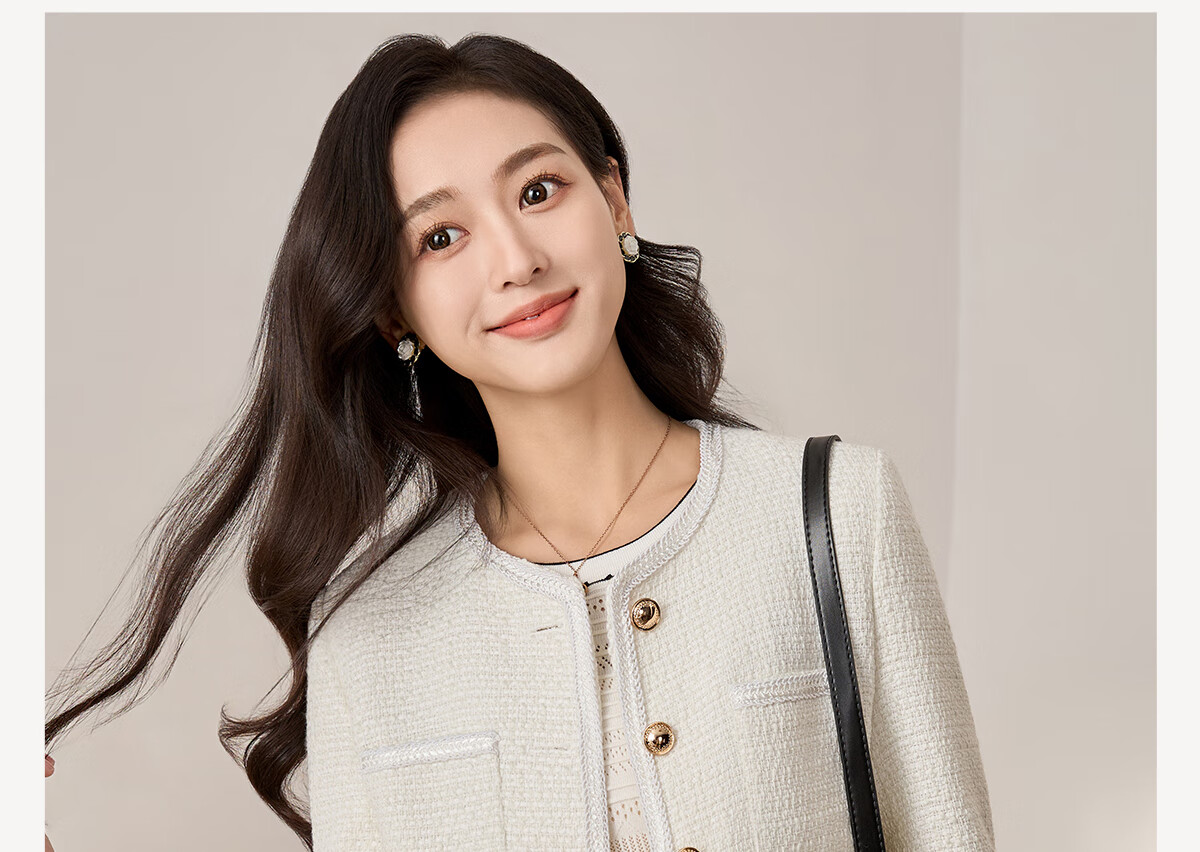 Chushen Spring And Autumn Short Jacket for Women, Exquisite Fashionable Chanel-Style Short Casual Coat Top S13KF3427 Black L 1