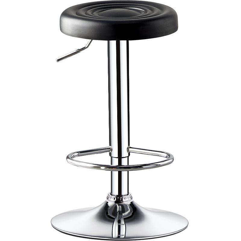 Huakaizhixing Bar Stool, High Chair for Pub, Adjustable Office Chair, Reception Chair, Home Cashier Chair, HK106 Round Base Tall Model