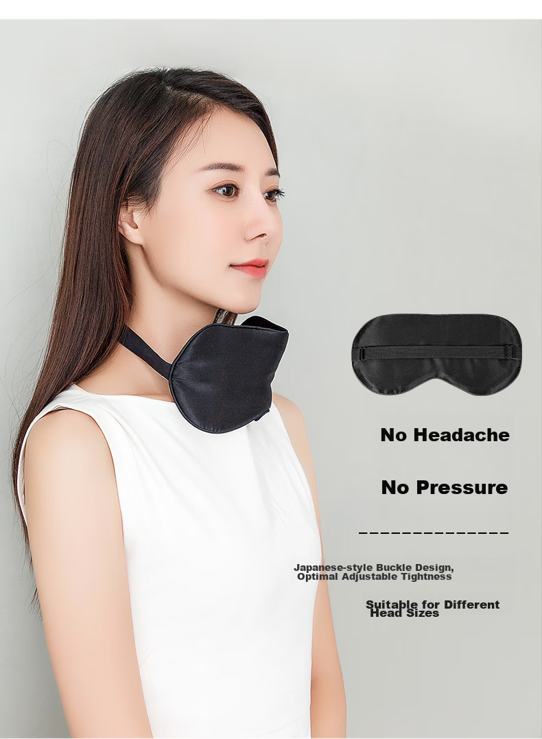 JOYTOUR 3D Eye Mask, Sleep Light-Blocking Thin Breathable, Men And Women Nap Travel Sleep Eye Mask, Black with Earplugs Included 8