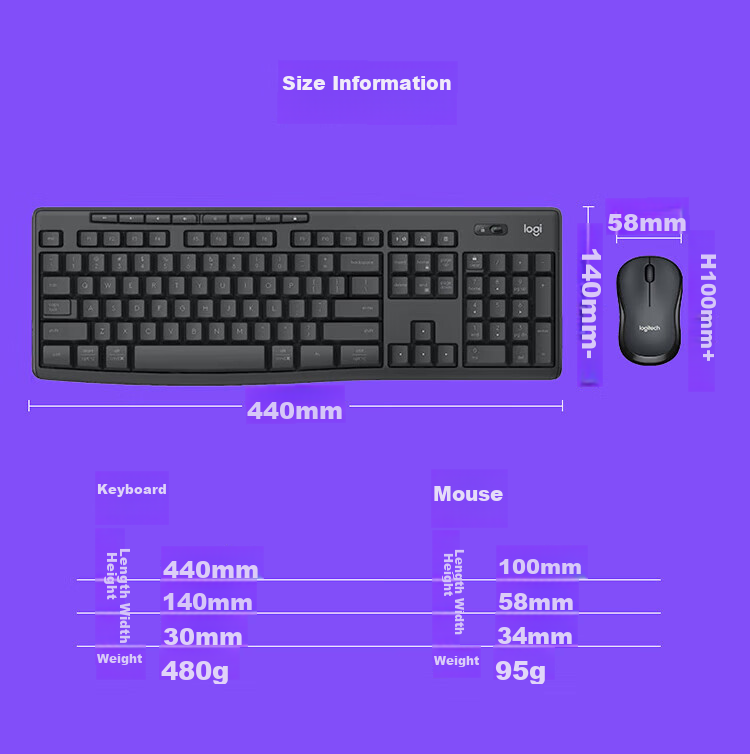 Logitech MK620 Commercial Wired Keyboard And Mouse Set, Quiet Keyboard, Office Mouse And Keyboard, Full-Size Design, Type-C Cable, 2-Year Warranty 14