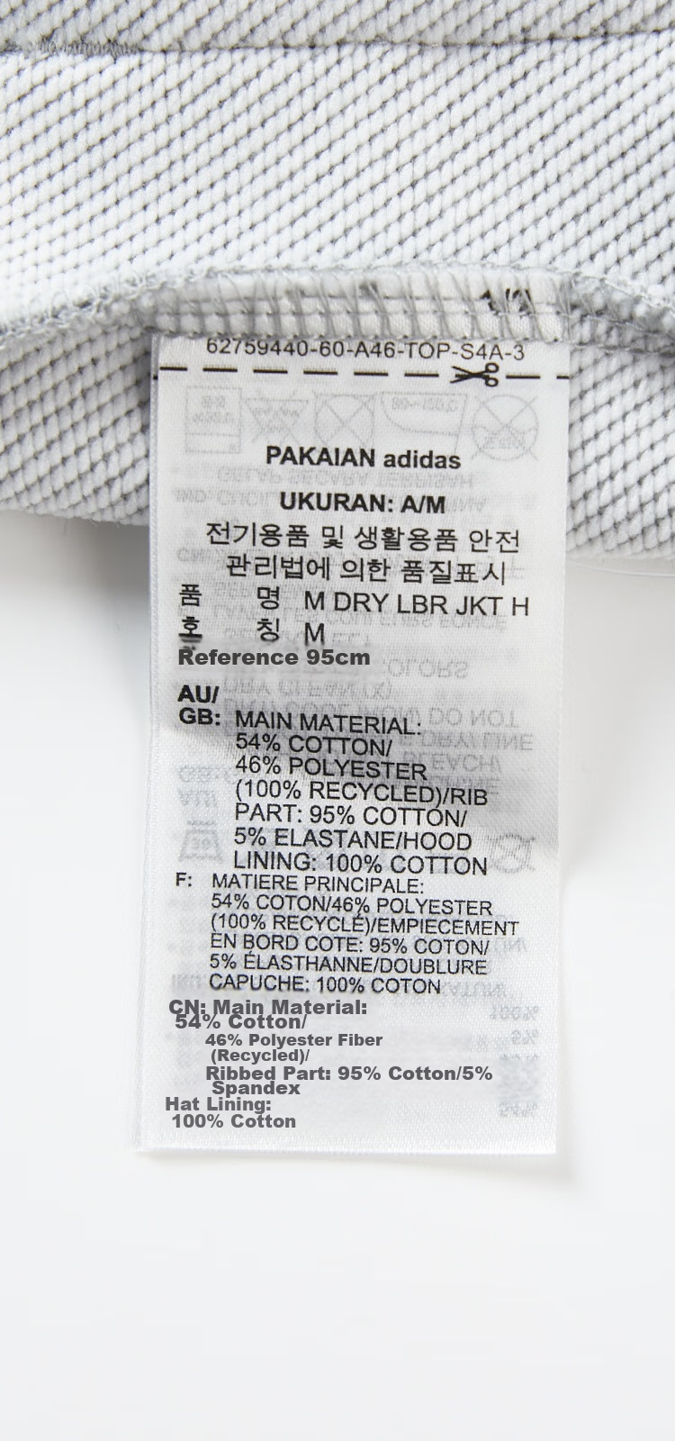 Adidas Men's Sports Hooded Sweatshirt Casual Jacket 5