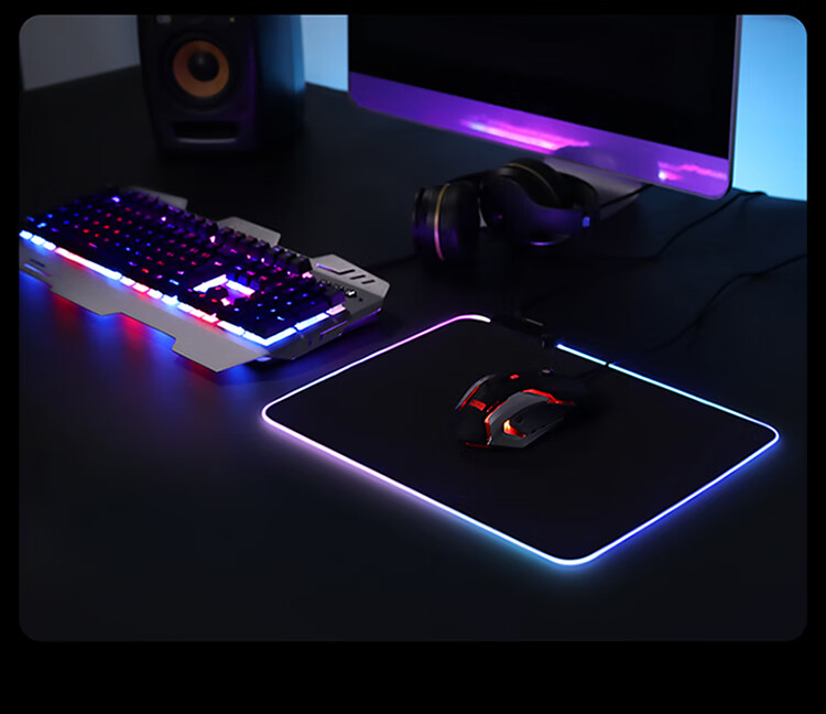 BUBM Gaming Mouse Pad, Extra Thick 6MM Mouse Pad, Suitable for LOL And PUBG Games, Square Gaming Mouse Pad, Thickened Smooth Mouse Pad - E-Sports White Tiger 13