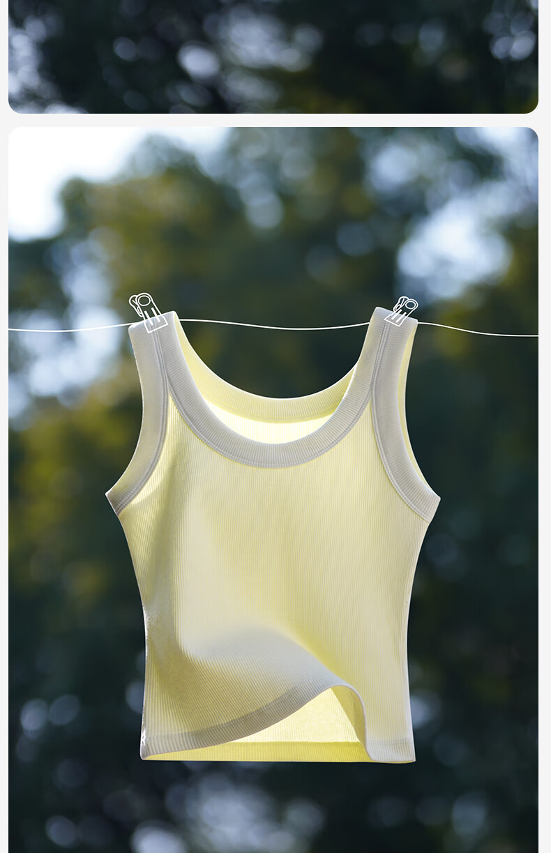 Jianyun Women's Modal Cotton Camisole Sexy Sleeveless Crop Top Summer Outerwear Basic Shirt 10