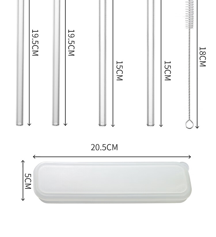 BJ High Borosilicate Pipette Set, Cold And Hot Resistant Non-Disposable Pipettes And Stirring Spoons, 4 Pipettes + Storage Box + Pipette Brush 13