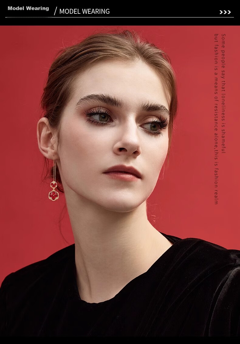Eternelle [National Trend Design], French Eternal Dragon Scale Earrings, Luxurious High-End Ear Jewelry, Zodiac Year Gift 4