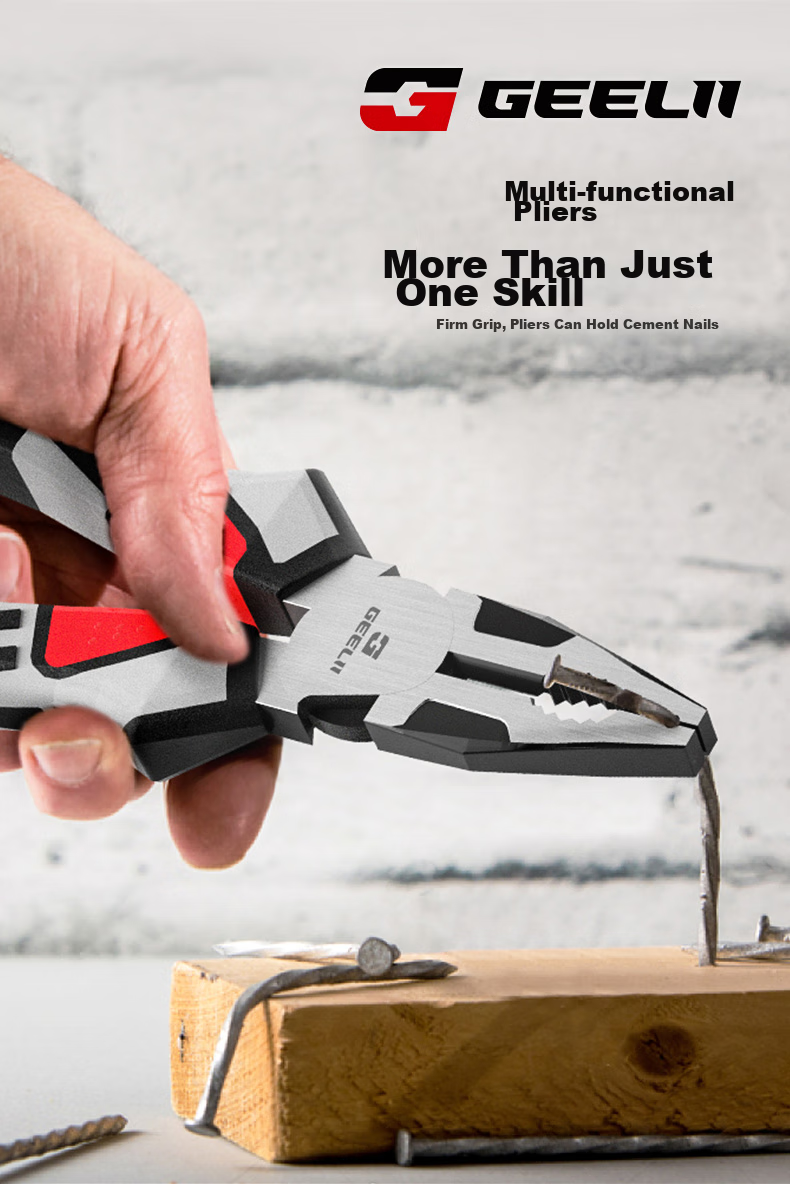 GeeLii Diagonal Cutting Pliers, Labor-Saving Water Pipe Pliers, Electronic Cutting Diagonal Pliers, Side Cutting Pliers, 6 Inches, 65010 7