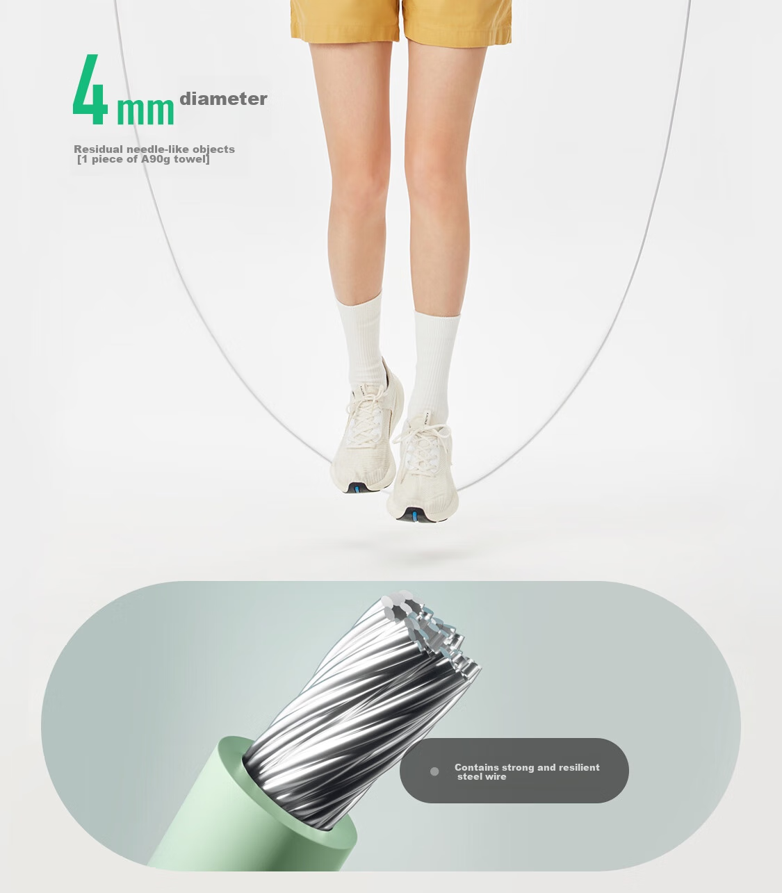 Keep Jump Rope Counter, 60S Countdown Timer, Recommended for Middle School Students' Exams, Adult Fat-Burning Training, Children's Exam-Specific Exercise 13