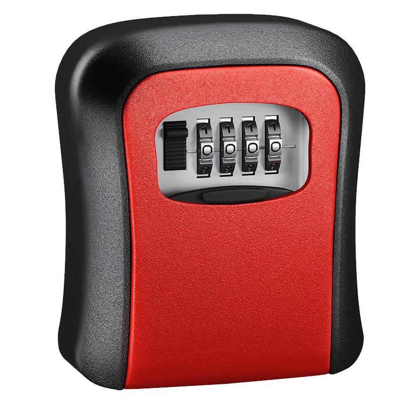 Chugong Renovation Password Key Box for Doorway, No Drilling Required, for Door Locks And Security Doors, Temporary Storage Box, Red 1
