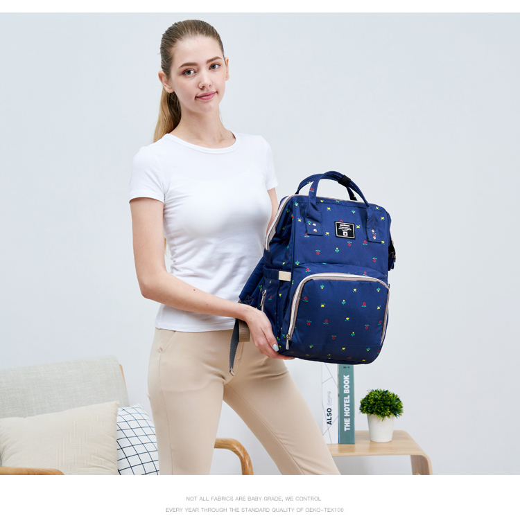 LYUBA Multifunctional Large-Capacity Mommy Bag, Work Backpack, Breast Milk Storage Bag, Fashionable Mom Bag HY1706 Camouflage Gree 16