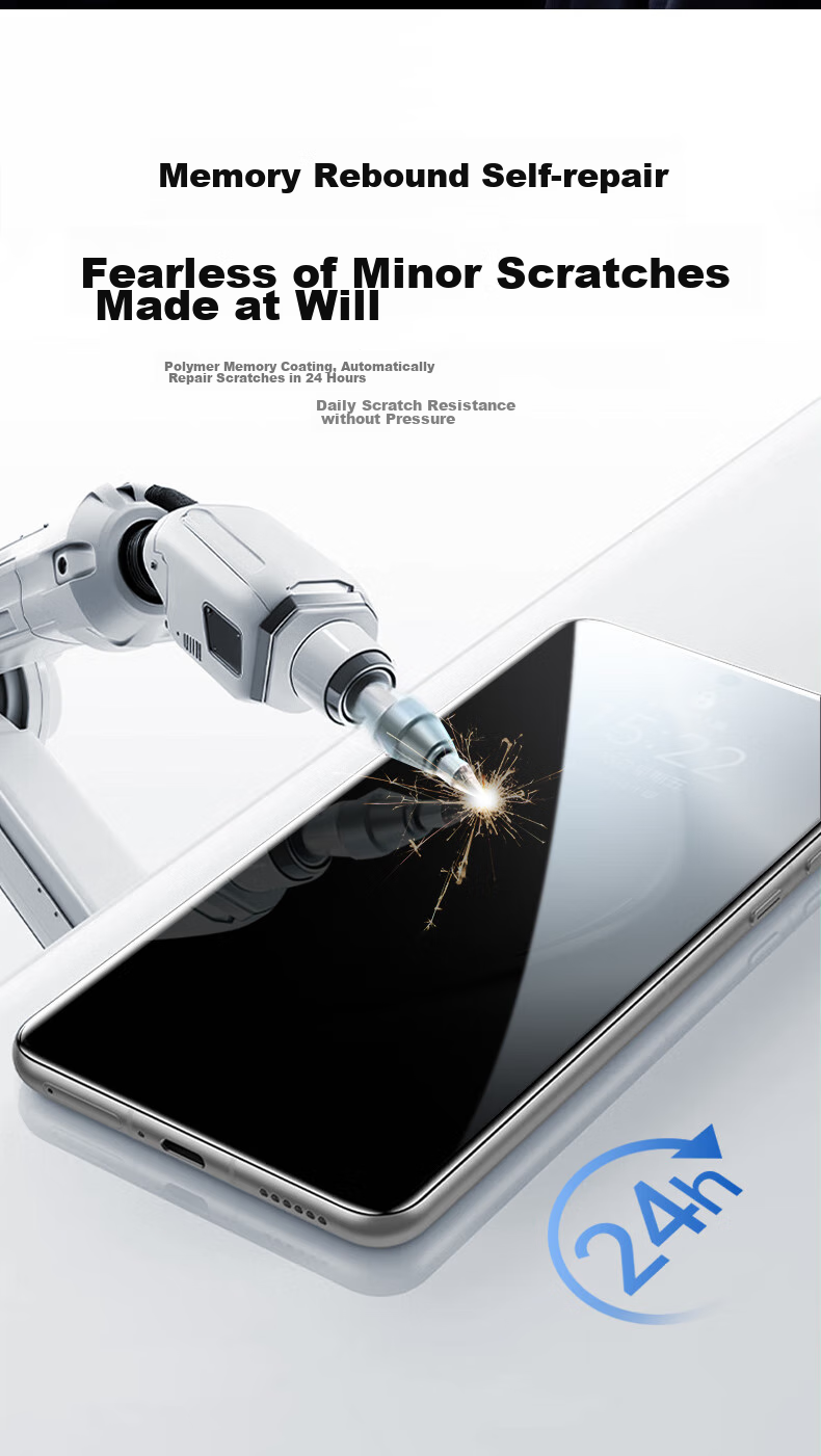 DIVI [One-Step Application] Privacy Screen Protector for Huawei Pura70, Full Adhesive P70 Full Coverage Microcrystalline Hydrogel High-Definition Anti-Fingerprint Non-Tempered Dust-Free Quick Installation Shockproof Soft Film 18