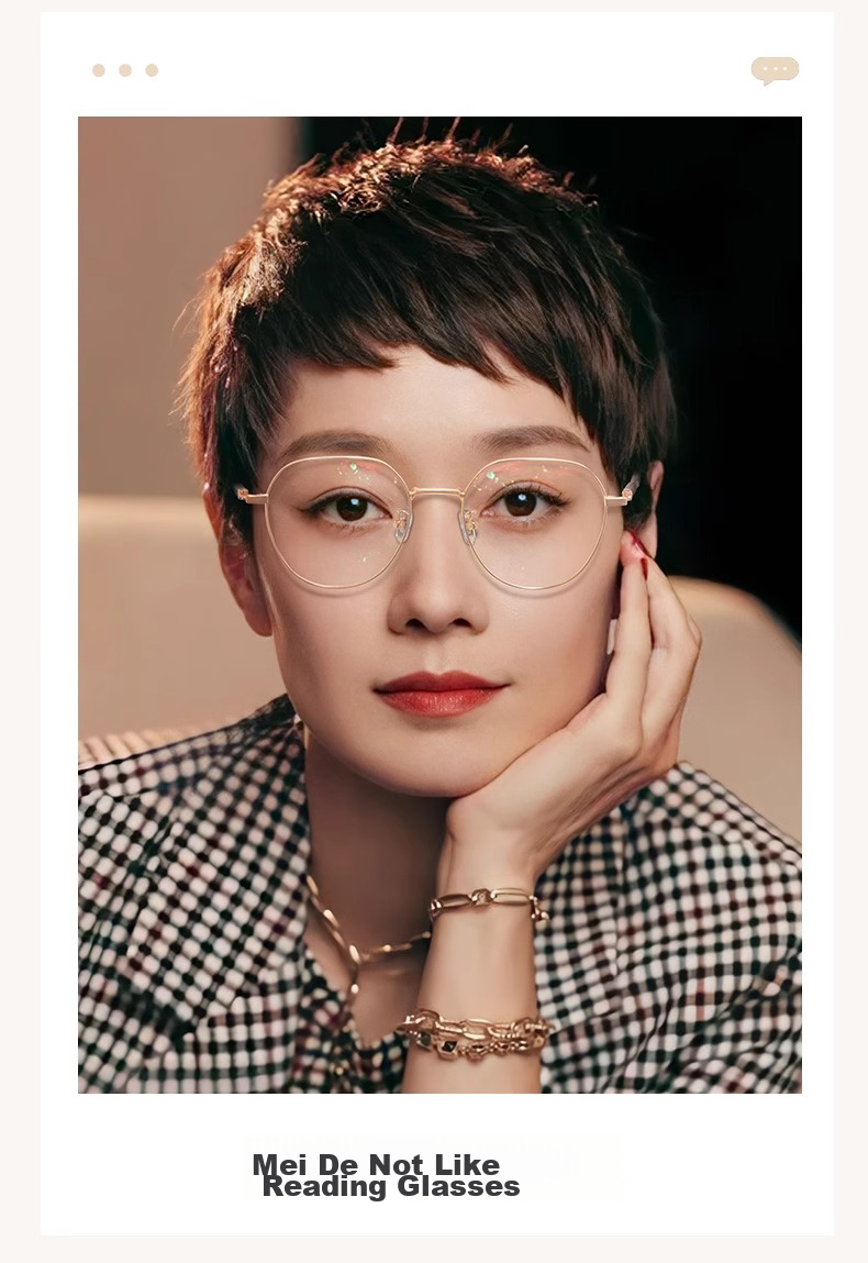 LESCA LUNETIER Reading Glasses for Women, High-End Fashion Resin, Lightweight Anti-Blue Light Fatigue, High-Definition Stylish Presbyopic Glasses for Elderly 2