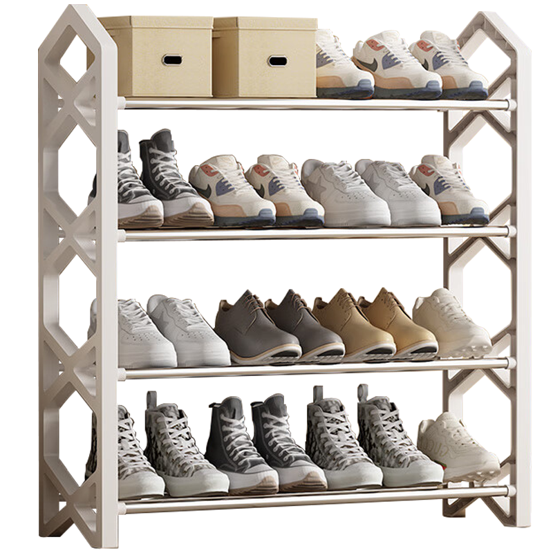 Anerya Shoe Rack, Simple Multi-Tier Entryway Organizer, Economical Dorm Storage Shoe Cabinet, Assembly Required