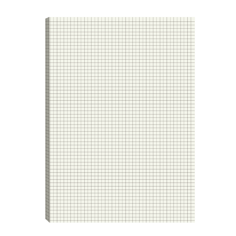 Duoliboshi Grid Notebook, Grid Paper, Draft Paper, Calculation Paper, Mind Map Notebook, Grid Notebook, A4 Size, 32 Sheets Per Book, Pack of 10, High School Student Study Essential