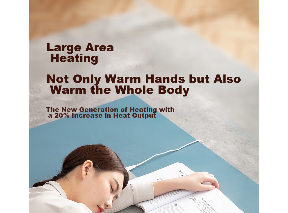 Xinke Heating Desk Pad, Office Desktop Computer Mouse Hand Warmer, Electric Heating Plate, Electric Desk Warmer S81 with Right Switch 12