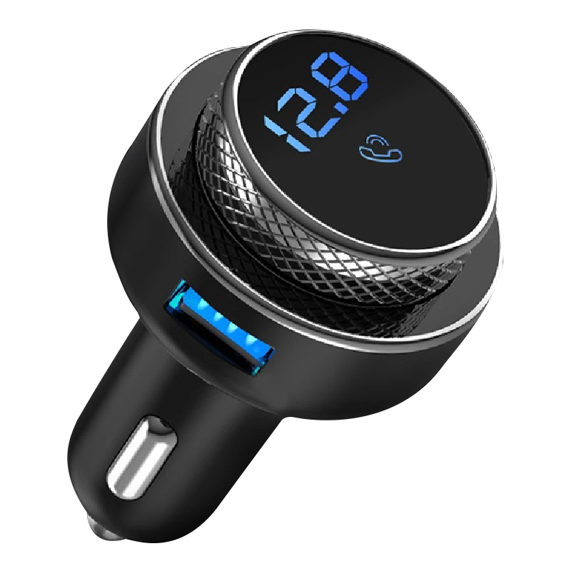 Kylie Car MP3 Bluetooth Player Receiver, Hands-Free Phone, USB Flash Drive Fast Charging, GC16 Starry Black, TQC3.0