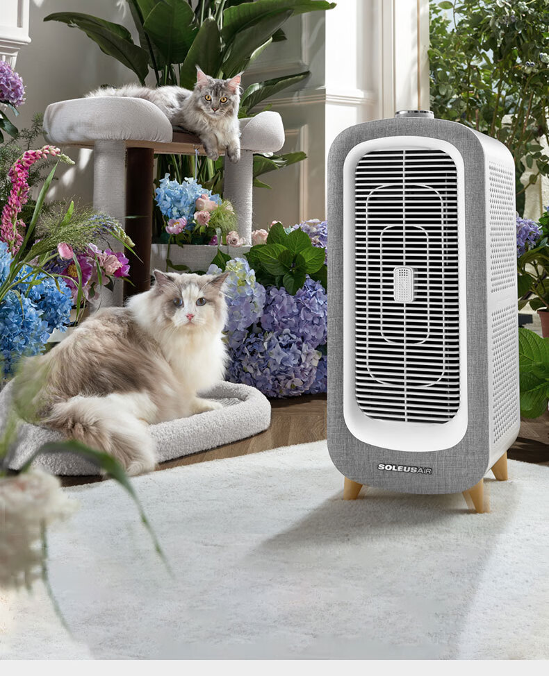 SOLEUSAIR Pet Air Purifier Filter RFC01-C for Cat And Dog Hair, Removes Allergens, Cat Hair Purifier, Disinfects And Eliminates Odors, Gift 17