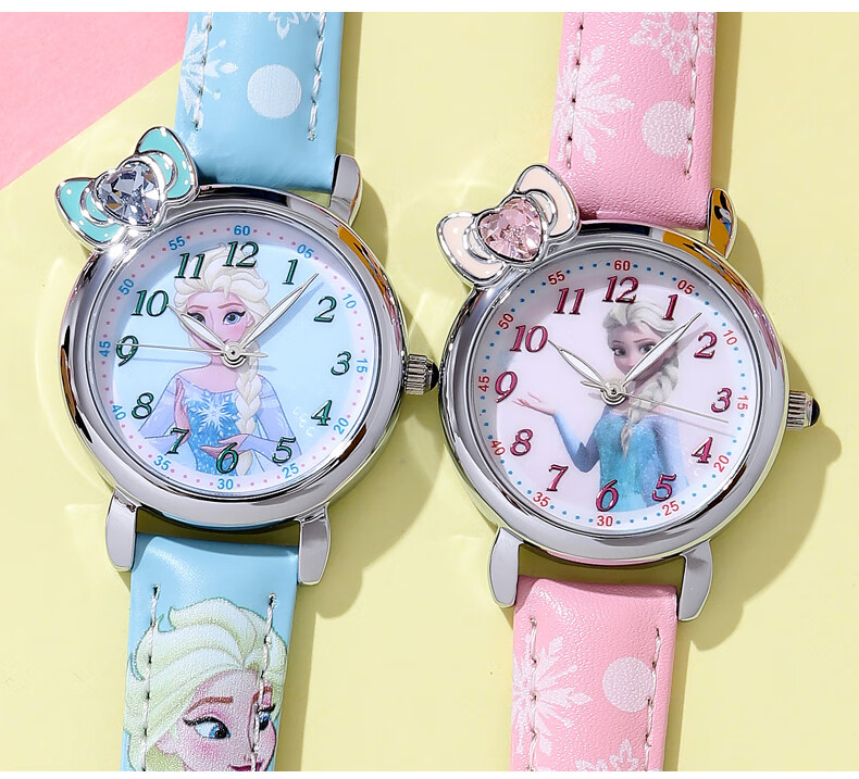 Disney Kids Watch for Girls, Elementary School Students, Ages 6-12, Elsa Princess Electronic Watch for Middle School Girls 11