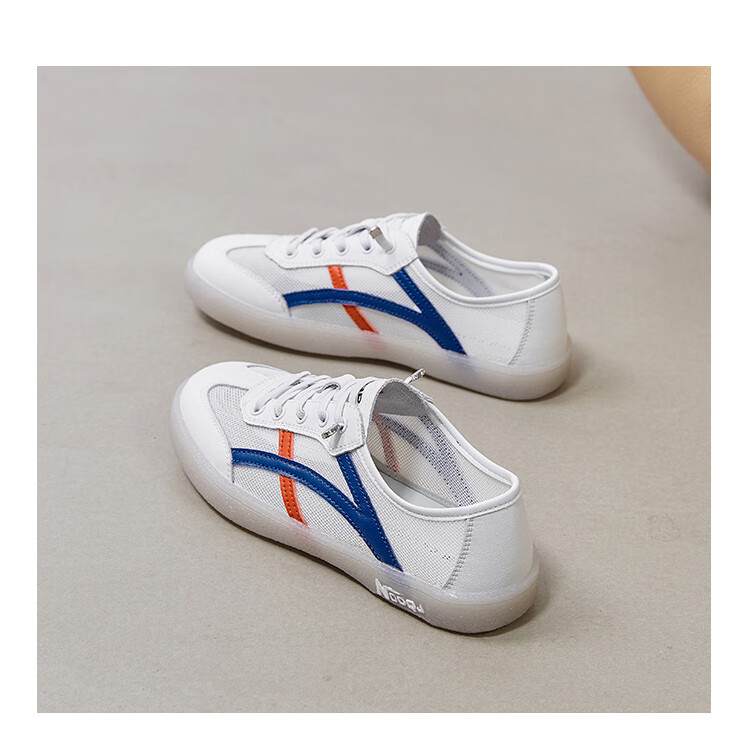 ZHR Women's Casual Shoes, Summer Mesh Lightweight White Sneakers, Versatile Round Toe Breathable Women's Shoes, A67E, Beige Gray, Size 39 24