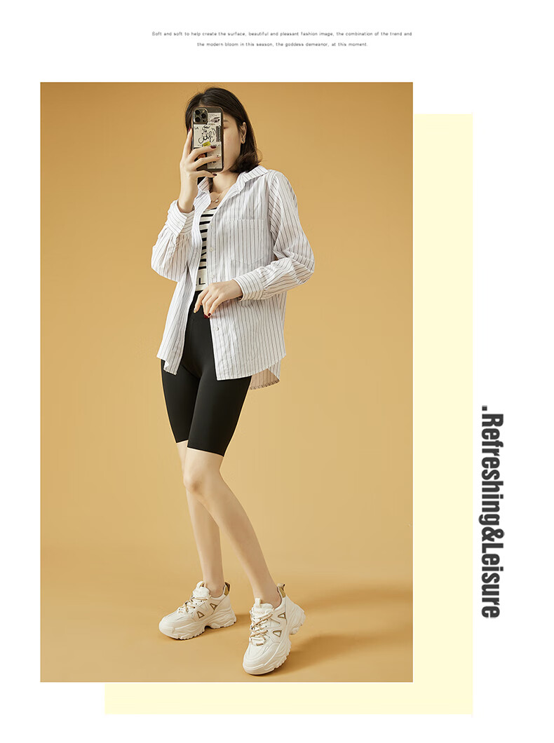 DAPHNE Women's Dad Shoes, Versatile Casual Shoes, Height-Increasing Slimming Low-Top Sneakers, 4623101044, Milk Tea Color, Size 36 4