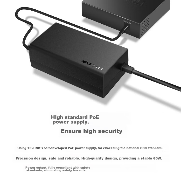 TP-LINK , 5-Port Gigabit PoE Switch, 4-Port PoE Unmanaged Switch, Surveillance Network Cable Splitter, Enterprise-Grade Switch, Splitter, TL-SG1005P 7