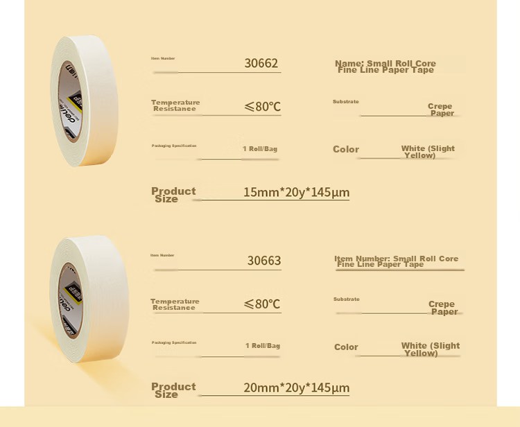 Deli Masking Tape, Art And Craft Color Separation, DIY Decoration Masking Tape, Paint Protection Sticker, Easy to Remove, 24mm*20y 30665 19