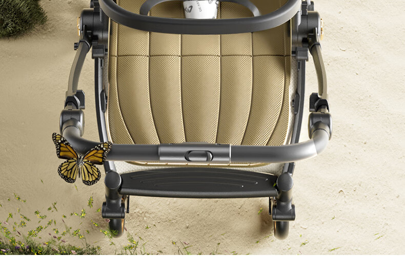 Dear Mom, Stroller with Reversible Seats for Sitting And Lying Down, Lightweight, High Landscape Design, Large Cabin, Airplane-Friendly Umbrella Stroller 41