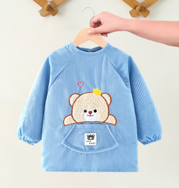9I9 Baby Eating Smock, Long-Sleeve Waterproof Infant Bib, Painting Apron, Protective Clothing A014 4