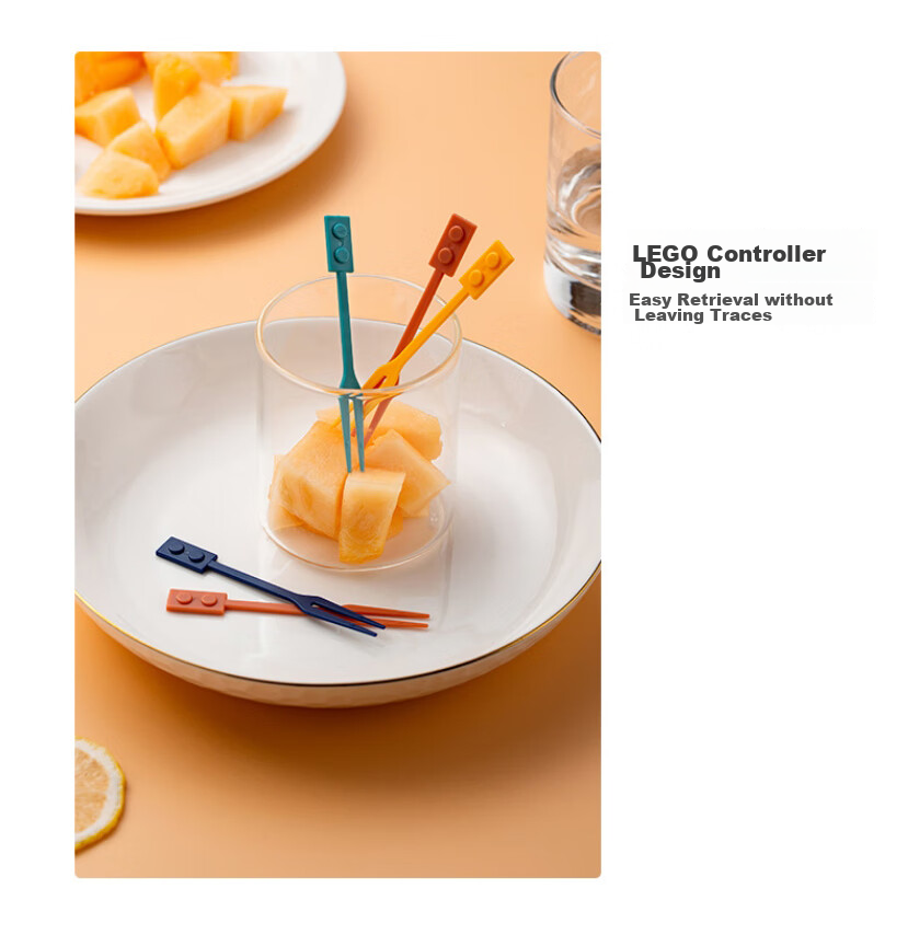 Onlycook Disposable Fruit Forks, Food-Grade Fruit Picks, Cake Forks, Dessert Forks with Fun Poker Design, Pack of 36 9