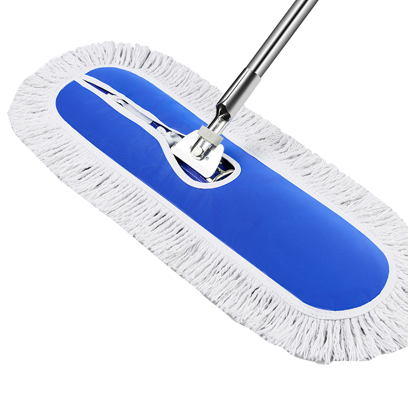 MEIJIARIJI Flat Mop, Commercial Large Dust Pusher 40cm with 1 Cloth, Cotton Thread Canvas for Wet And Dry Use, Tile Absorbent Cotton Yar