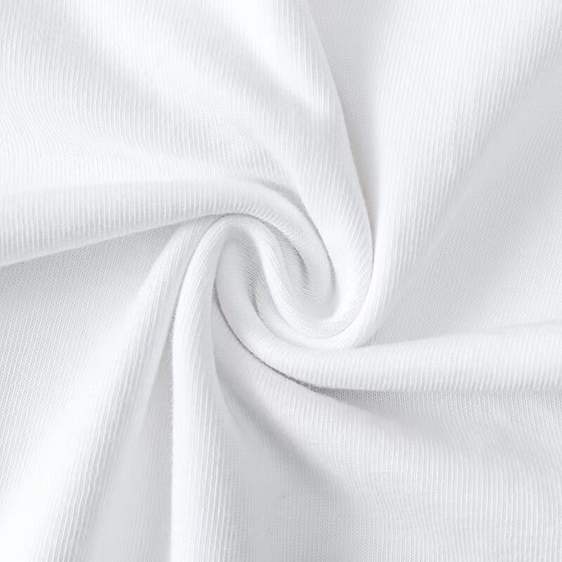 NOME White Pure Cotton Long-Sleeve T-Shirt, Women's Inner Layer for Autumn, Loose-Fitting Round Neck Solid Color Base Shirt, White, M 13