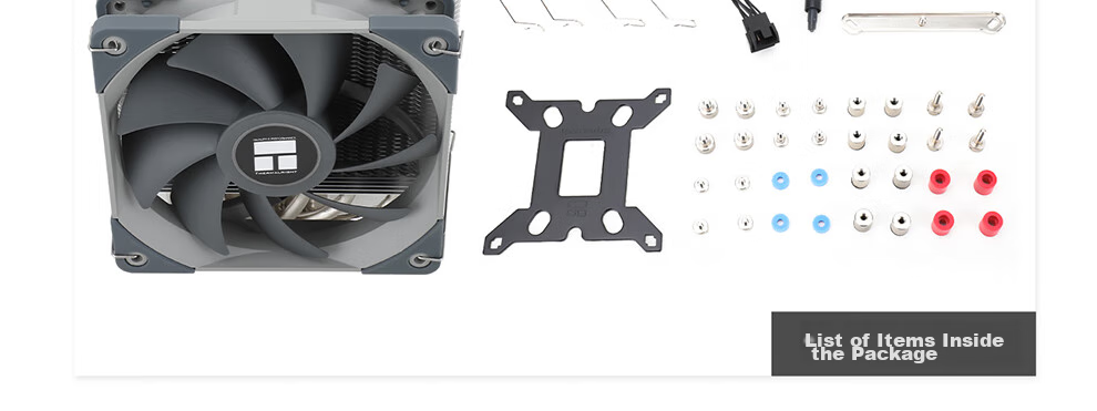 Thermalright Peerless Assassin 120 WHITE Air Cooler, AGHP 6 Heat Pipes Dual Tower, with Top Cover And Dual C12W Fans, PA120 WHITE 61