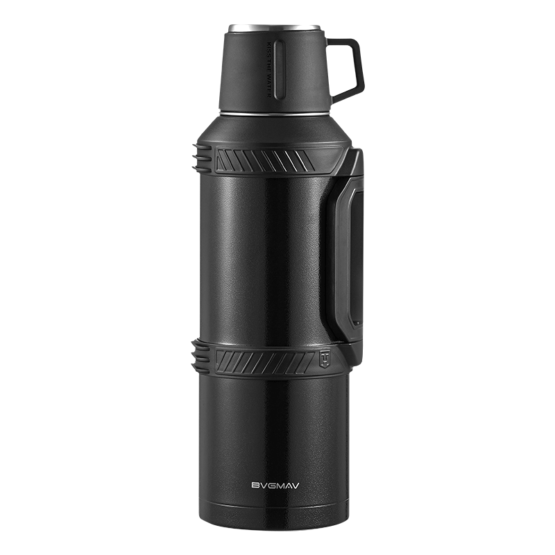 BVGMAV Insulated Bottle, Large Capacity, Outdoor Travel, 316L Stainless Steel, Vacuum Insulated Water Bottle, High-End Car Thermos, 4L