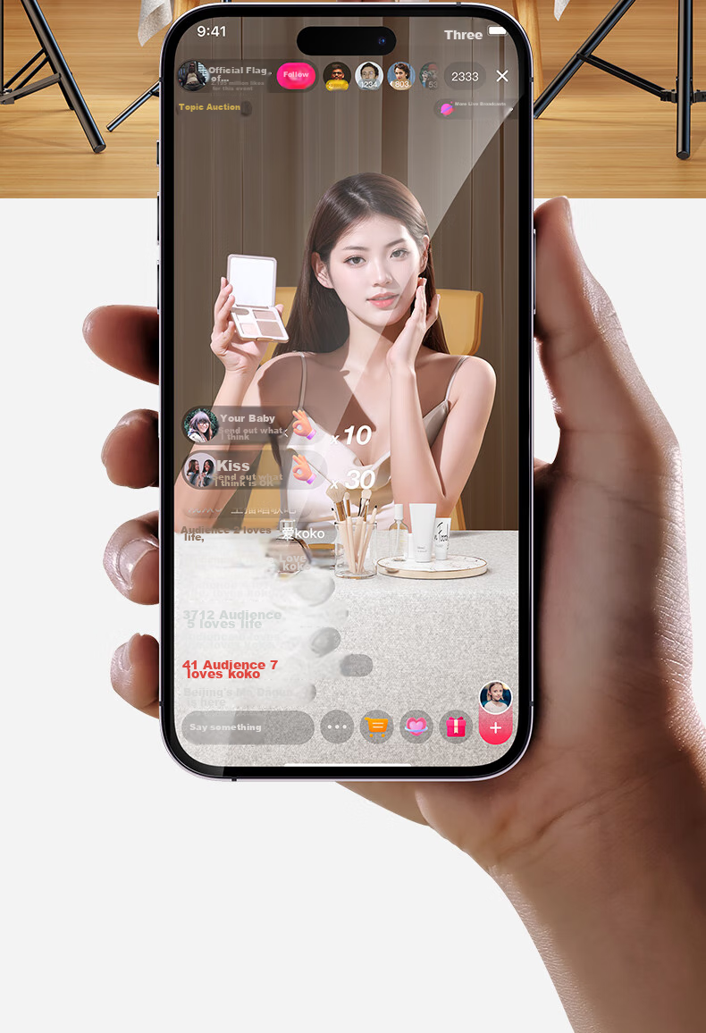 Shuotu Live Streaming Fill Light, Photography Light, Shooting Light, LED Full-Screen Light, Mobile Phone Live Streaming Stand, Floor-Standing Portable Overhead Shooting Studio, Professional Live Streaming Room Equipment Complete Set Light Frame 6